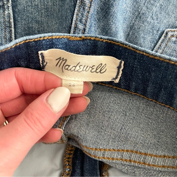 Madewell High-Rise Denim Shorts in Glenoaks Wash: Cutoff Edition Size 26 - Picture 9 of 9